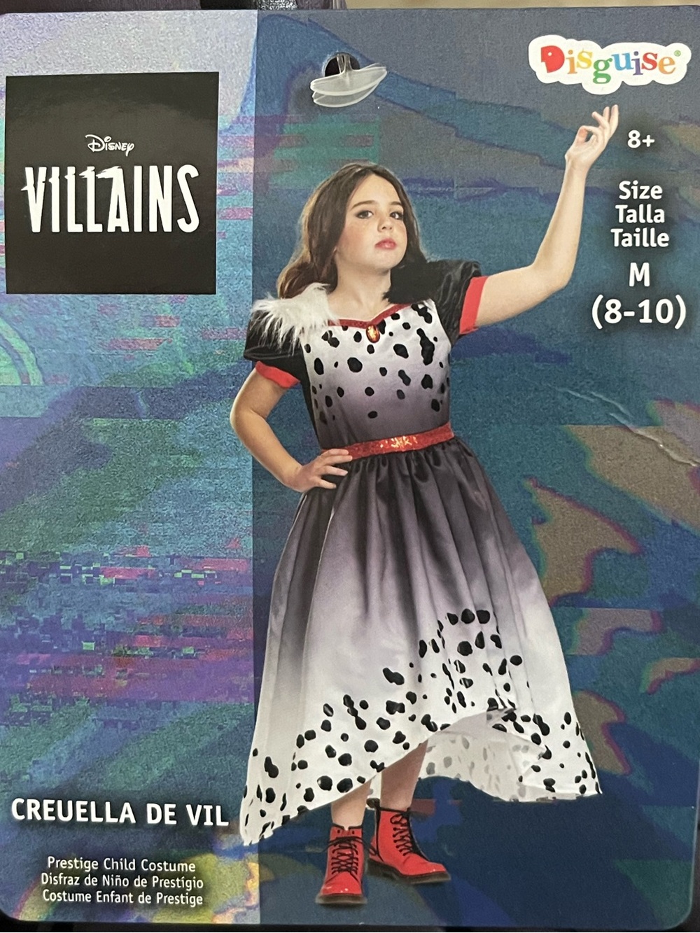Disguise Disney Villains Cruella De Vil Kids Costume - medium - 101 Dalmatians